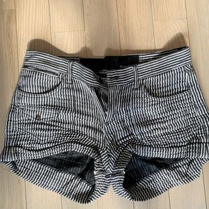 JOE’S blue and white striped shorts